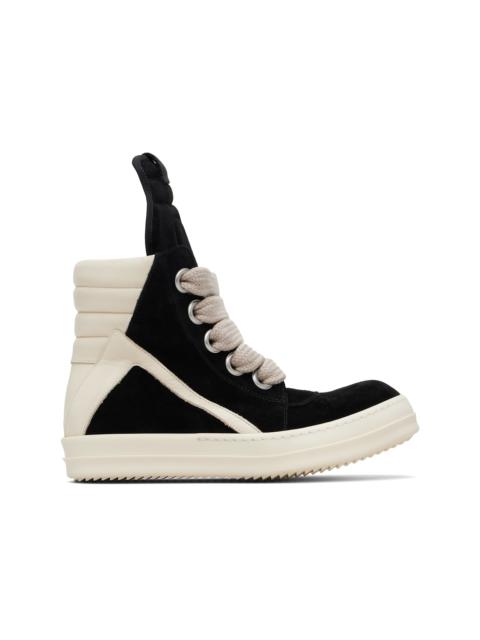 Rick Owens Black Temple Jumbolace Geobasket Sneakers