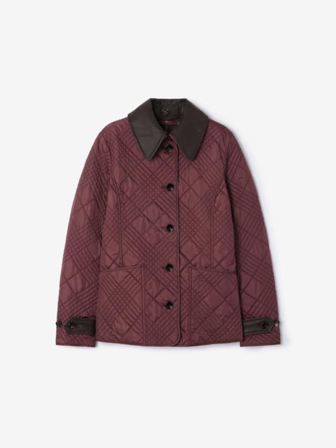 Burberry Micro Check-stitch Nylon Jacket