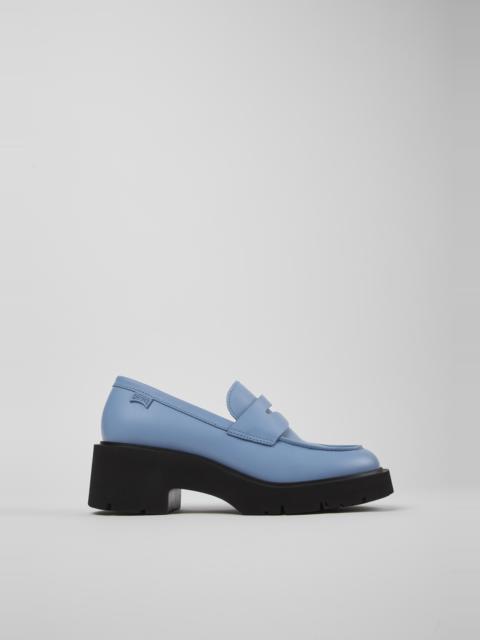 CAMPER Milah Blue Leather Loafer for Women