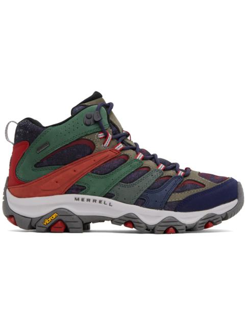 Navy White Mountaineering Edition Moab 3 Smooth Mid GTX Boots
