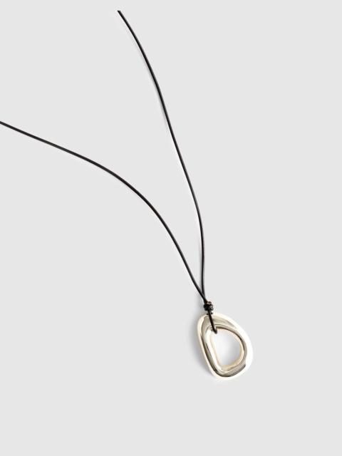 Madewell Sculptural Pendant Cord Necklace