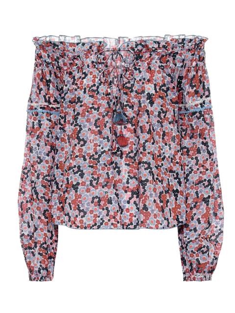 Poupette St Barth Clara floral cotton blouse