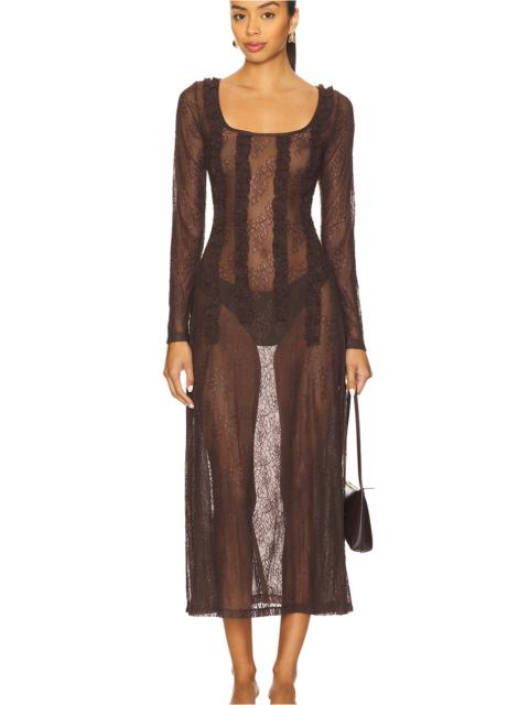 DAMSON MADDER. Raphi Lace Midi Dress