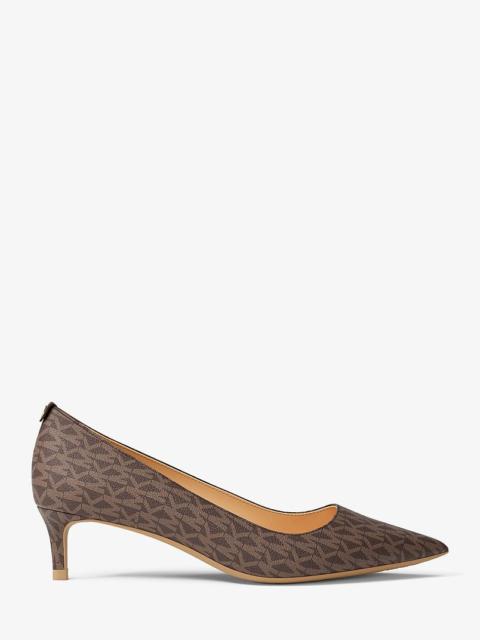 MICHAEL KORS Alina Flex Signature Logo Kitten Heel Pump