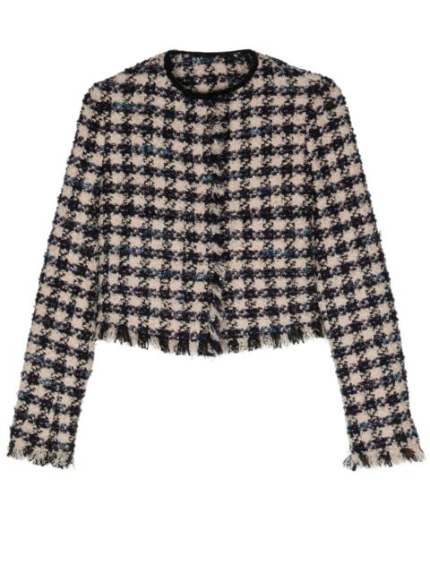 forte_forte cropped tweed jacket