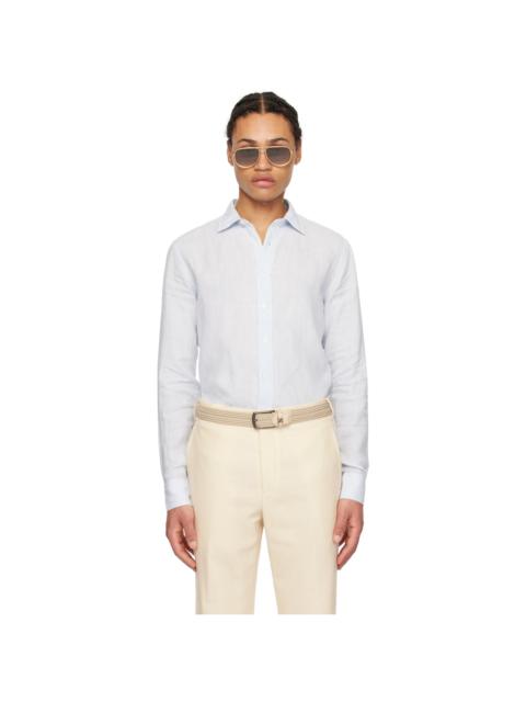 LARDINI Blue Button Shirt