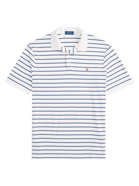 Polo Ralph Lauren Men's Classic-Fit Striped Soft Cotton Polo Shirt - White Multi
