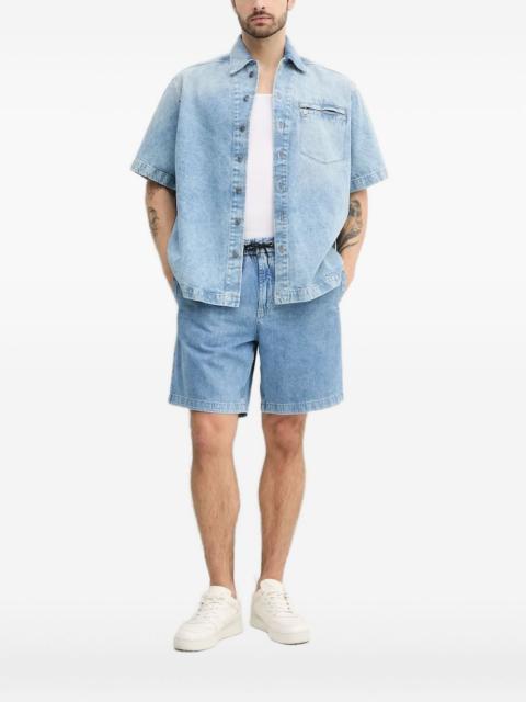 BOSS short-sleeve button-fastening shirt