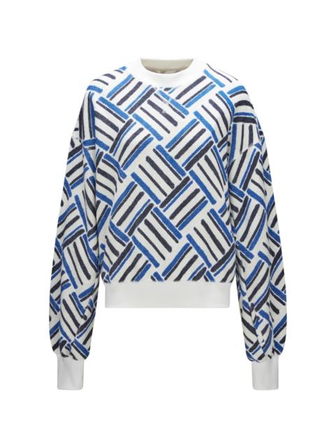 PERFECT MOMENT Eularia geometric-print cotton sweatshirt