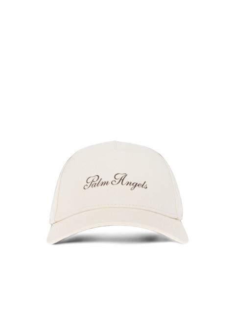 Palm Angels logo-print cotton baseball cap