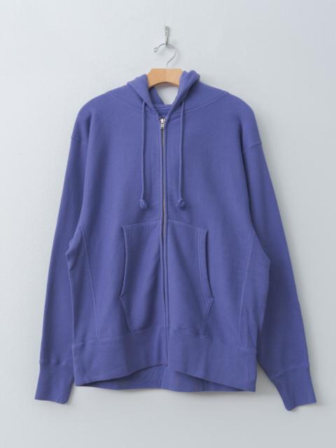 KAPTAIN SUNSHINE Front Zip Hoodie - Faded Blue, Brown Violet