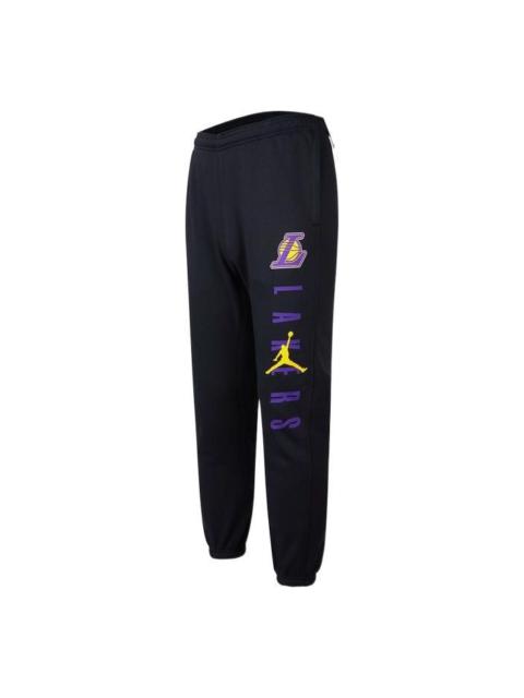 Air Jordan NBA Courtside Statement Edition Los Angeles Lakers Bundle Feet Sports Long Pants Black DB