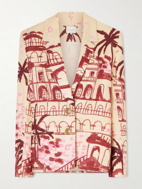 Johanna Ortiz Rock The Plan Printed Linen Blazer