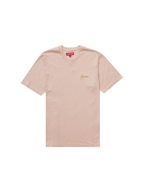 Supreme Washed Script S/S Top (FW23) Rose