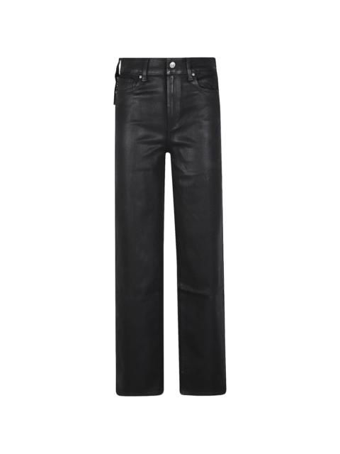 PAIGE Sasha coated straight-leg jeans