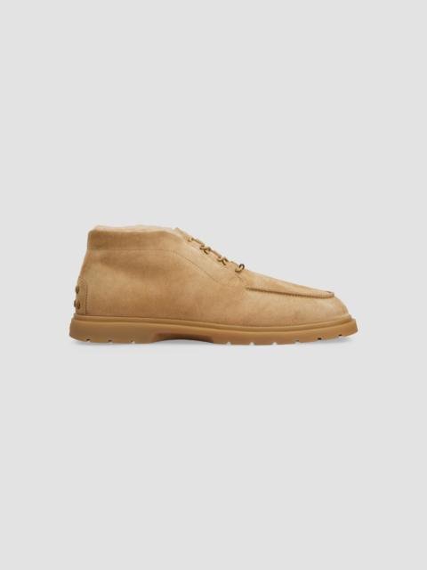 Tod's Men's Suede Desert Chukka Boots - Light Beige