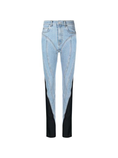 Spiral skinny jeans