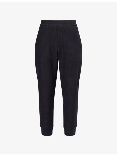 EMPORIO ARMANI Core Printed Cotton-Jersey Joggers