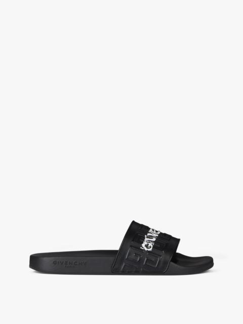 Givenchy GIVENCHY FLAT SANDALS IN 4G LEATHER