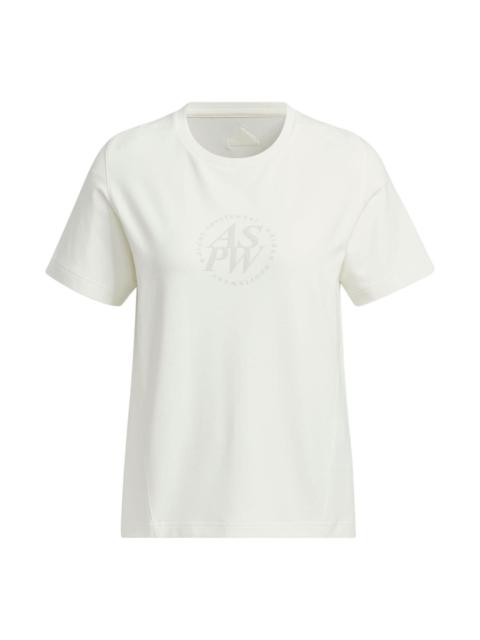 (WMNS) adidas Letter Printed T-Shirt 'White' JJ3587