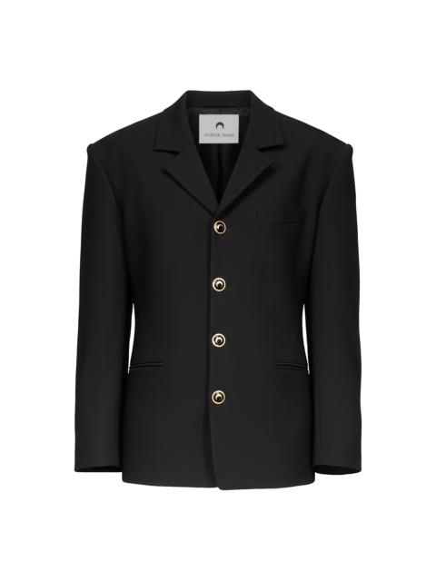 Marine Serre Tailored wool serge gold buttons jacket