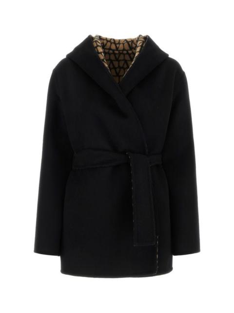 Valentino Black wool blend coat