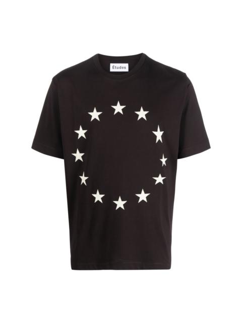 stars-print organic cotton T-shirt