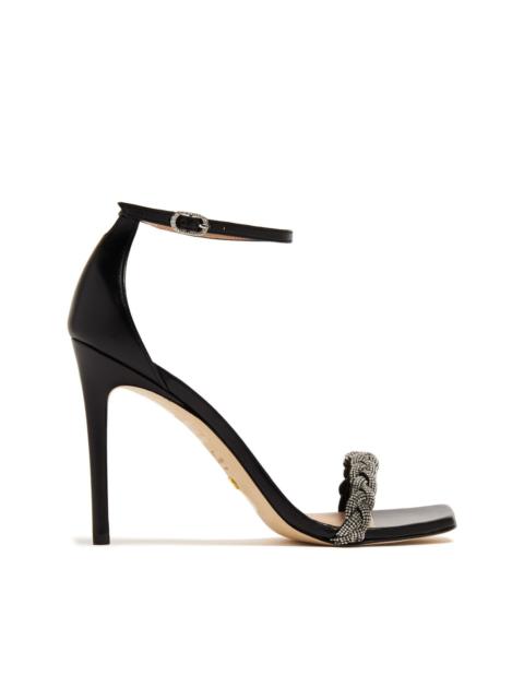 Stuart Weitzman Nudistcurve 100mm leather sandals