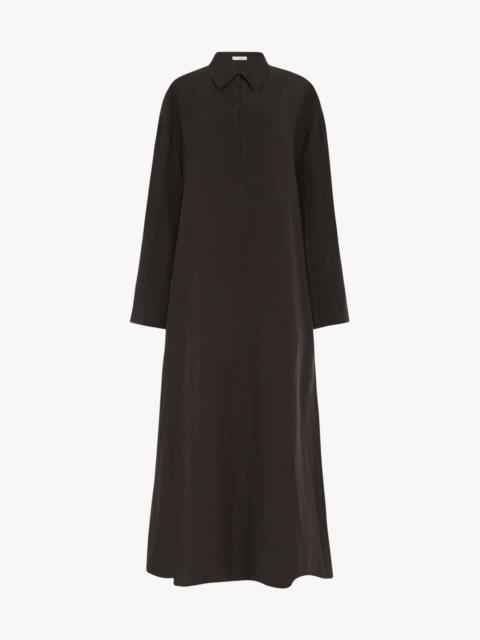 The Row Millen Dress in Silk and Linen