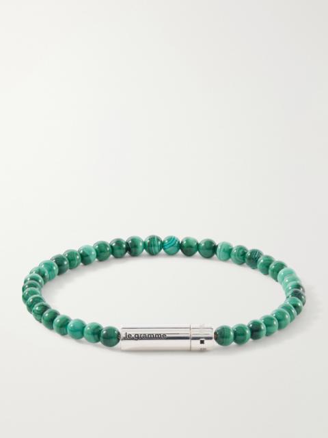le gramme 11g Malachite Beads Bracelet