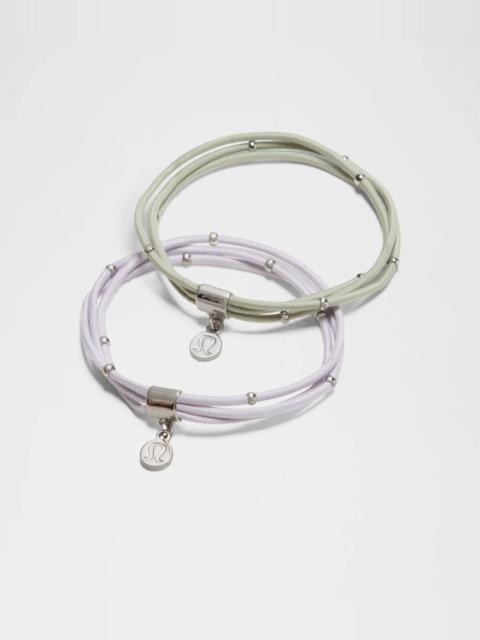 lululemon Multi-Band Charm Hair Elastics *2 Pack