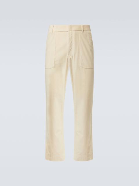 Brioni Cotton and wool corduroy straight pants