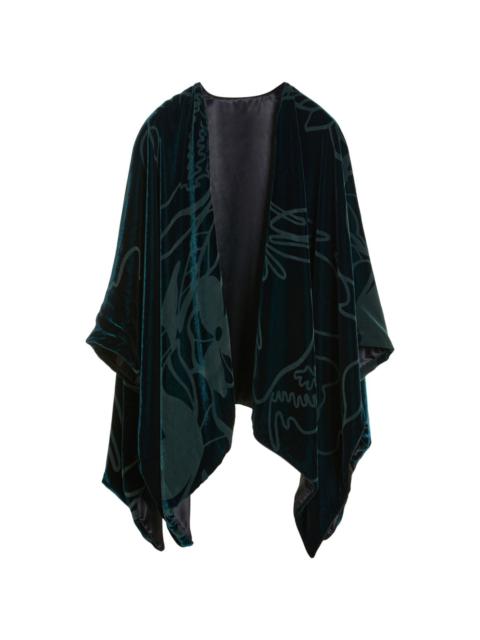 jacquard velvet scarf