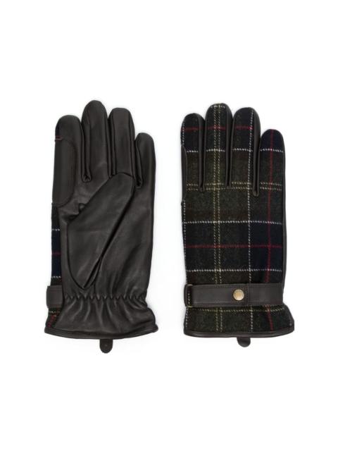 Barbour Newbrough tartan full-finger gloves