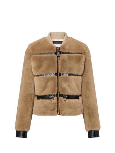 Louis Vuitton Bomber Collar Mink Jacket