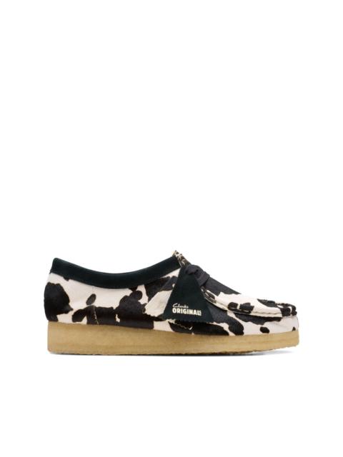 Clarks Originals Wallabee "Cow Print HairOn" sandals