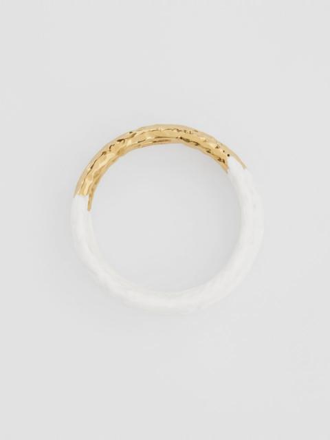 Burberry Enamel and Gold-plated Bangle