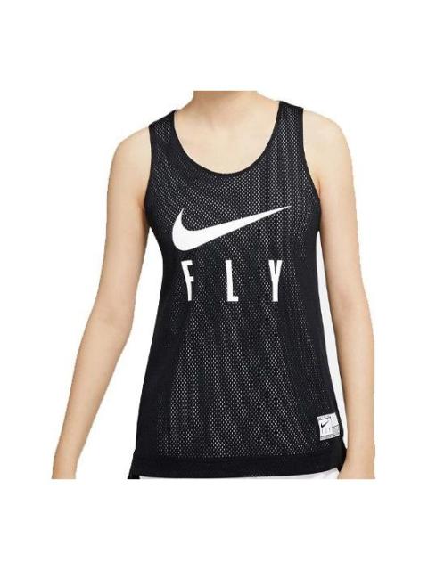 Nike (WMNS) Nike Swoosh Fly Reversible Basketball Jersey 'Black White' CK6608-010
