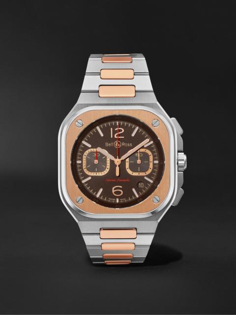 Bell & Ross BR 05 Limited Edition Automatic Chronograph Stainless Steel and Rose Gold Watch, Ref. BR05C-LDA/SSG