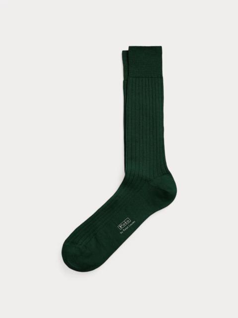 Polo Ralph Lauren Ribbed Merino Wool-Blend Dress Socks