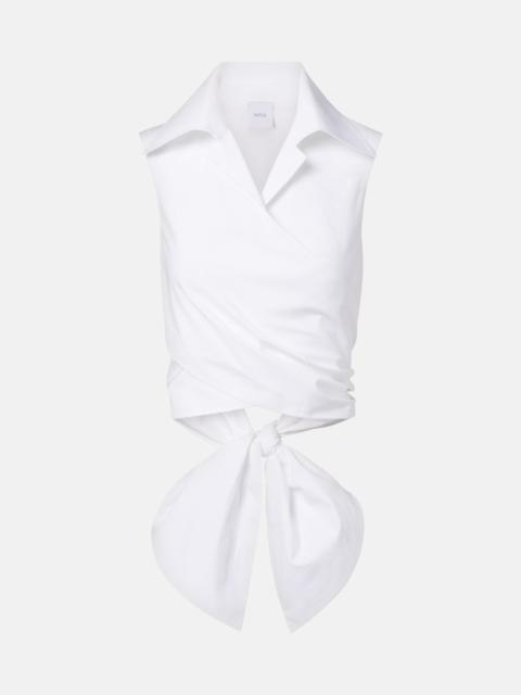 PATOU Cutout cotton top