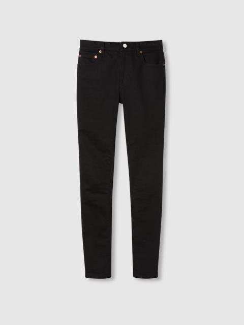 GUCCI Straight denim pant with laser detail