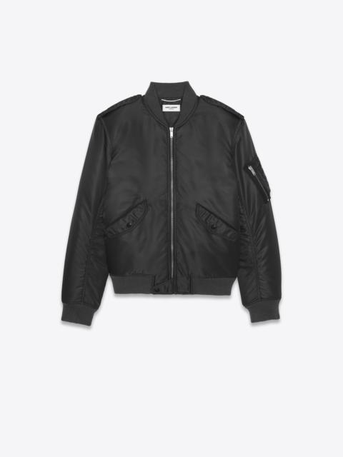 SAINT LAURENT bomber jacket in nylon