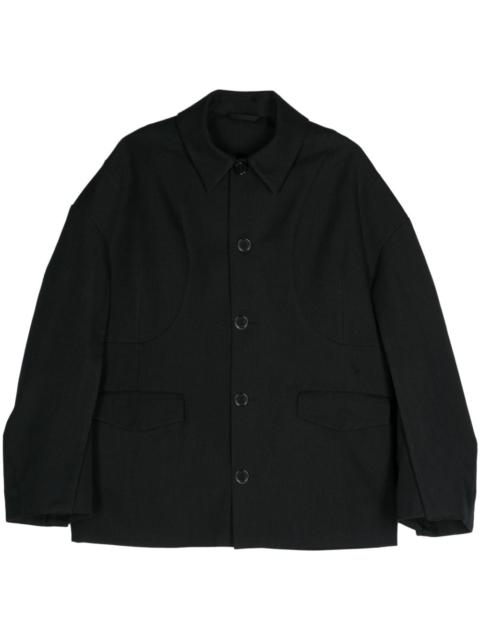 Simone Rocha twill-weave coat
