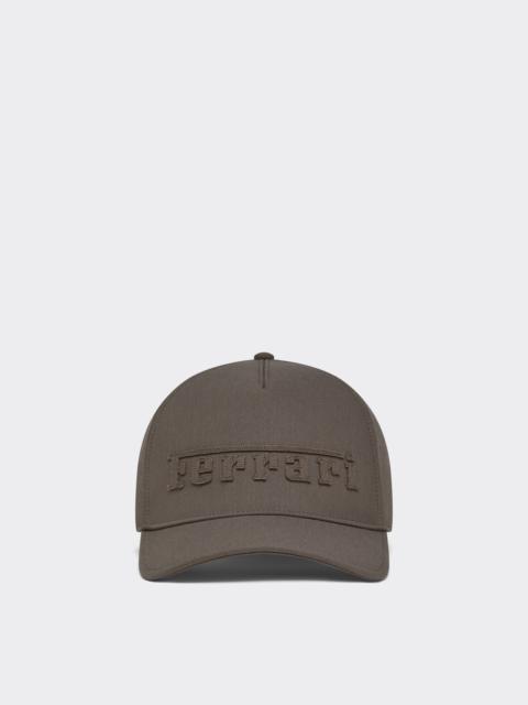Ferrari Crepe Baseball Cap with Embroidered Logo