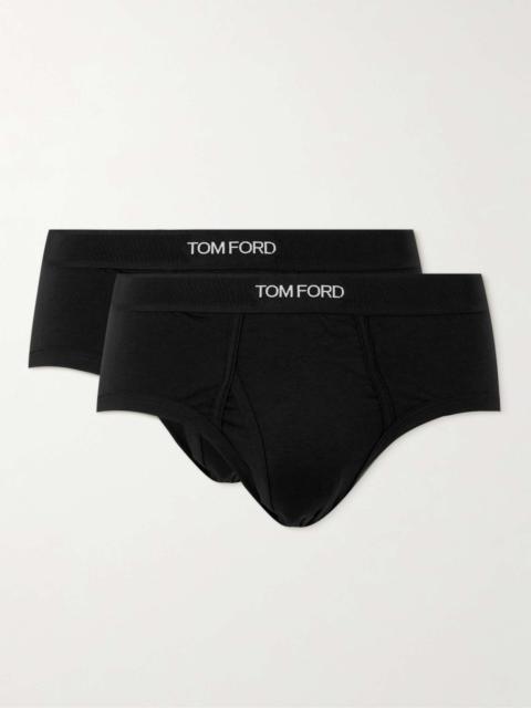 TOM FORD Two-Pack Stretch-Cotton and Modal-Blend Briefs