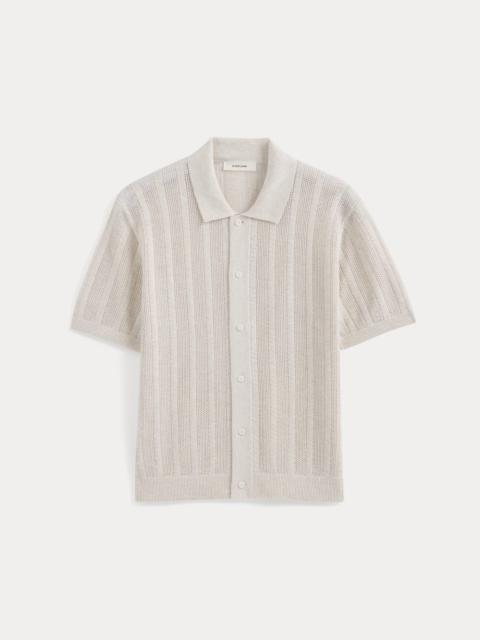 EVERLANE TEXTURED KNIT RESORT SHIRT