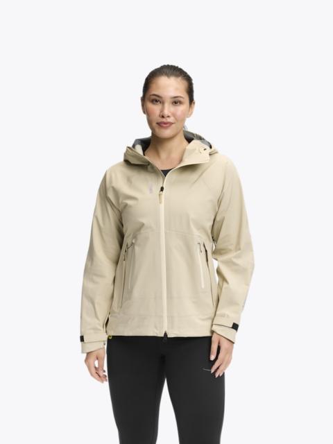 HOKA Women's Transport Jacket GTX in Oyster Mushroom