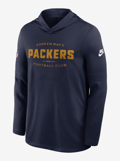 Nike Green Bay Packers Pass Accuracy Men's Nike Dri-FIT NFL Long-Sleeve Hooded Top