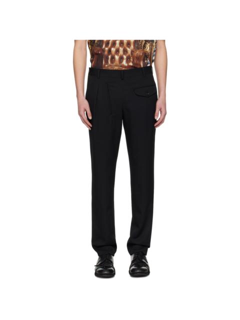 Black Deconstructed Trousers